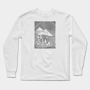 War Bear Warrior Adventure Art Long Sleeve T-Shirt